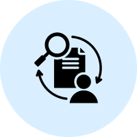 Research and analysis symbol