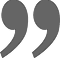 Gray quotation marks on black